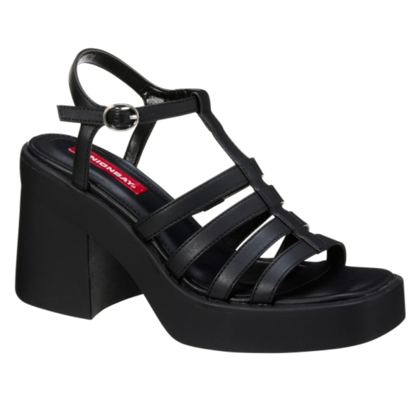 UnionBay Women's Drea Platform Sandals, Black, Size 11 - Picture 1 of 9